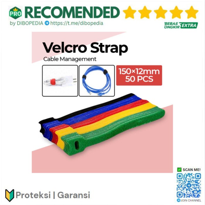 

Promo Velcro Strap Cable Management 12 X 150 Mm 50 Pcs - Multi Warna