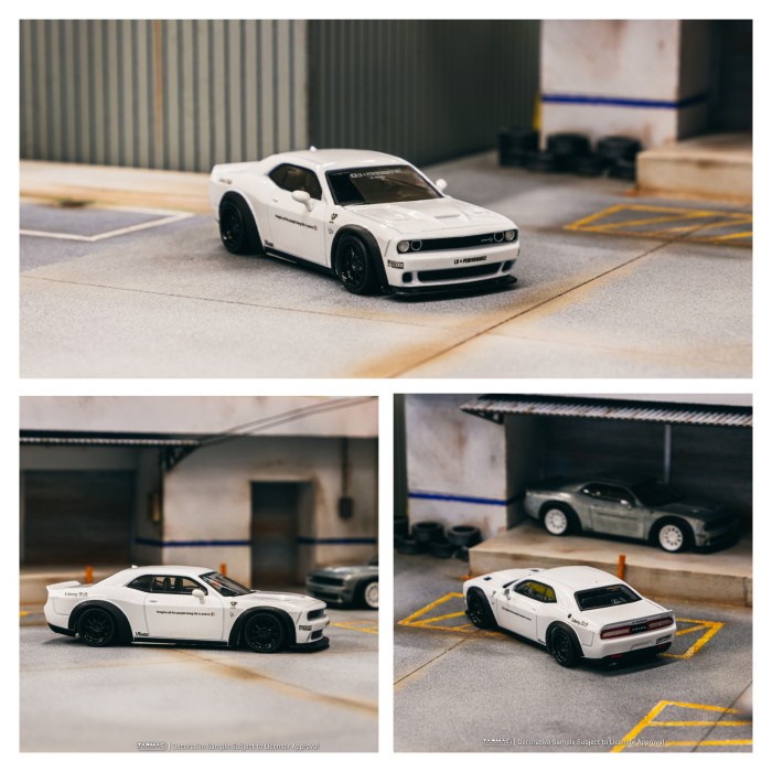 FLASH SALE TARMAC WORKS LB-WORKS DODGE CHALLENGER SRT HELLCAT WHITE TERLARIS