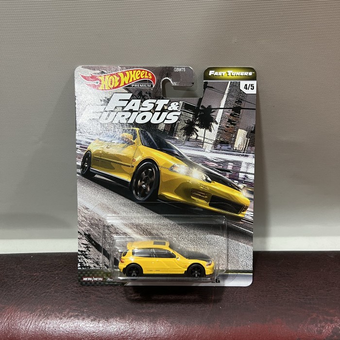 DISKON SPESIAL HOTWHEELS FAST FURIOUS HONDA CIVIC EG KUNING TERMURAH