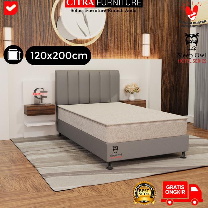 Dipan divan sandaran untuk springbed atau kasur (120x200)-BOSTON