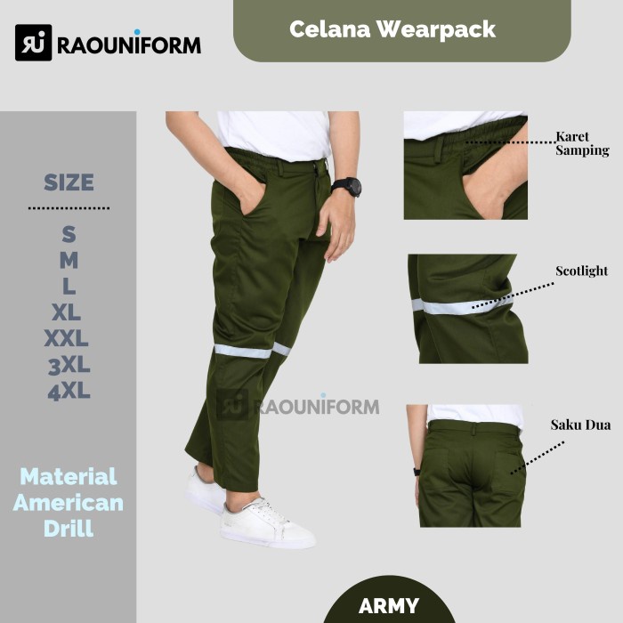 Wearpack safety setelan celana/celana kerja wearpack/celana safety