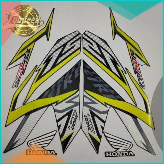 striping decal honda cb150r cb 150 r 2017 hitam kuning list body 20JV