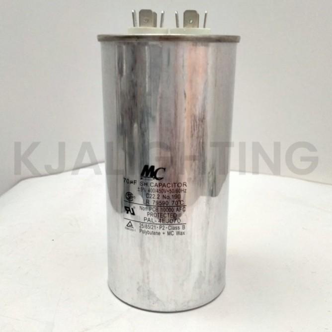 Kapasitor Capacitor Ac Running Mc 70Uf 70Mf 70 Uf Mf 450V 450Volt
