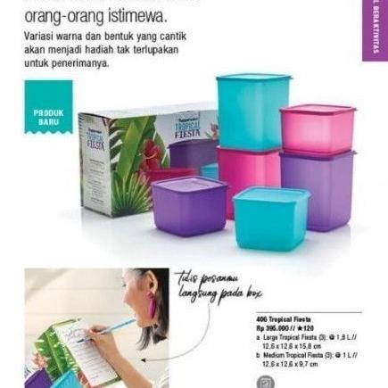Barang Terlaris Tupperware Toples Set Tropical Fiesta 6Pcs Promo Jajananlokalibu