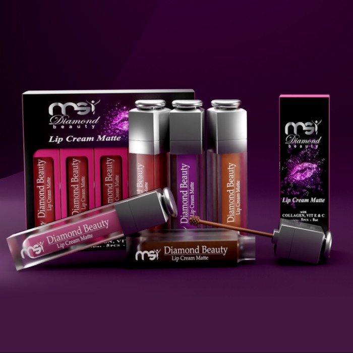 [New Ori] Msi Lipstik Diamond Beauty Isi 5 Limited