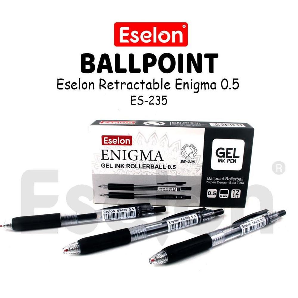 

Sale 12PCS Pulpen Gel Cetek OFFICE ENIGMA ES-235 / Pulpen Rollerball 0.5mm Terlaris