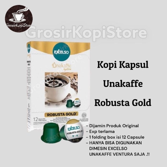 

Kopi Kapsul Excelso Unakaffe Robusta Gold