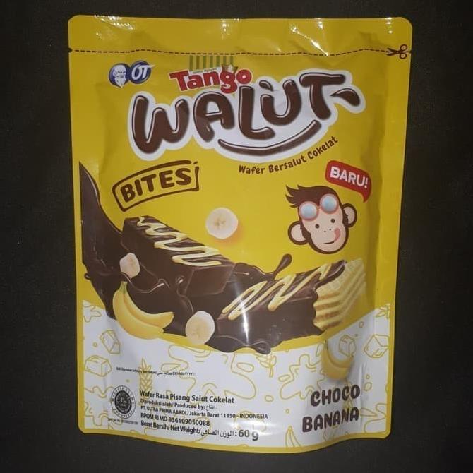 

Tango Walut Bites Wafer Bersalut Cokelat Choco Banana 60 Gram