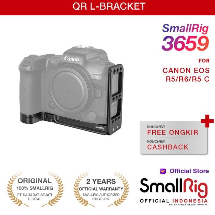 New Smallrig Qr L-Bracket Eos R5 Eos R6 Eos R5 C Eos R6 Mark Ii 3659 Terbaik