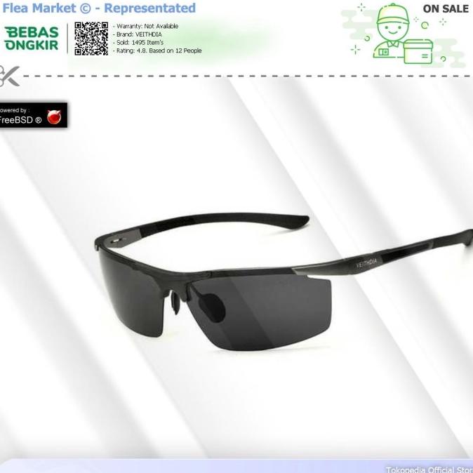 Veithdia Kacamata Pria UV Polarized - 6588