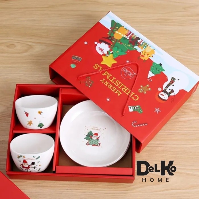 

DISKON MURAH hampers natal /kado natal piring mangkok set christmas /christmas gift BERRY30.JAYA