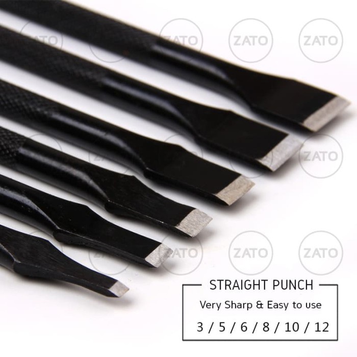 

Straight Punch PRO - 6 pcs leather tool leather tools kulit