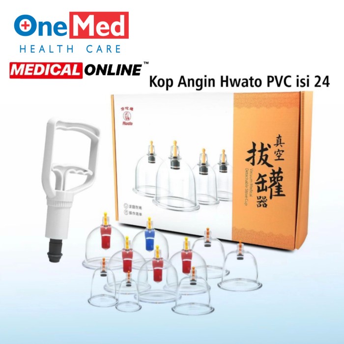 KOP ANGIN HWATO PVC ISI 24 / ALAT BEKAM HWATO ONEMED MEDICAL ONLINE