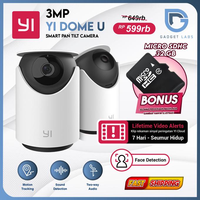 Yi Dome U / U Pro Cctv 1080P Full Hd - Garansi Resmi Star Seller