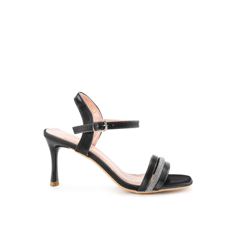 Sepatu Heels Peter Keiza Original Wanita Haihil High dengan aksen embellished strap untuk gaya party