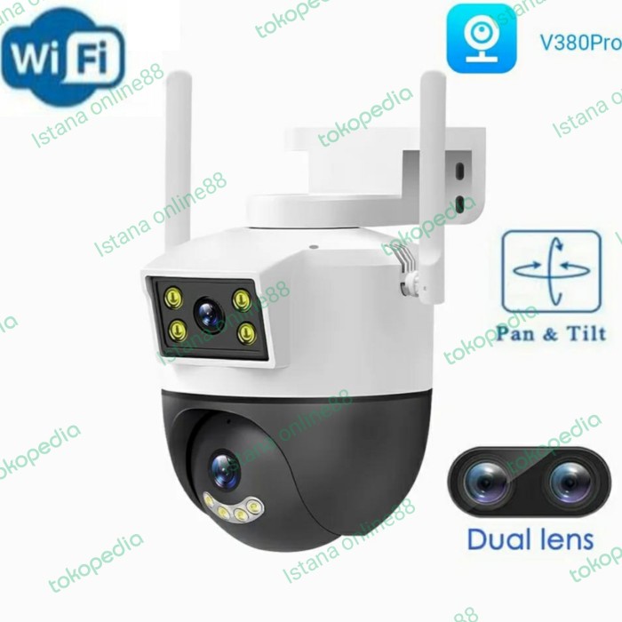 Kamera CCTV App V380Pro Dual Lens IP Camera CCTV Outdoor Waterproof