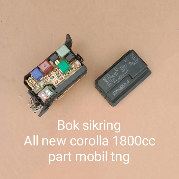 bok box sikering sikring toyota corolla all new great corolla