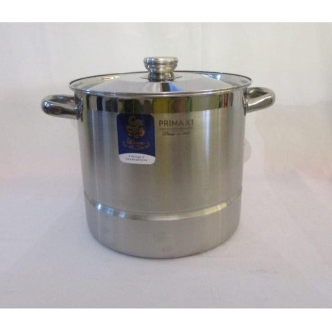 Promo Panci Tinggi 30 Stainless Bima Prima X1 Stockpot 30Cm Dengan Steamer Terbaru