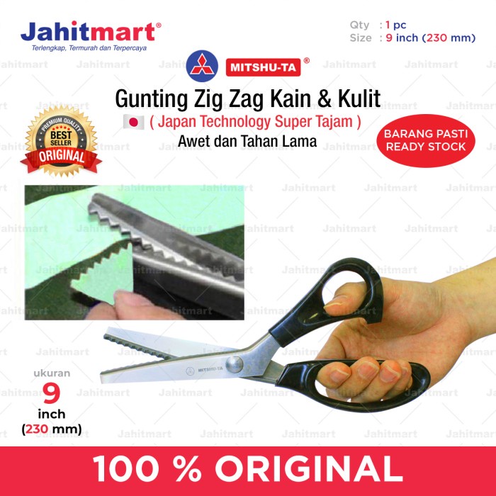 

Promo Gunting Zig Zag Kain & Kulit Merk Mitshu-Ta