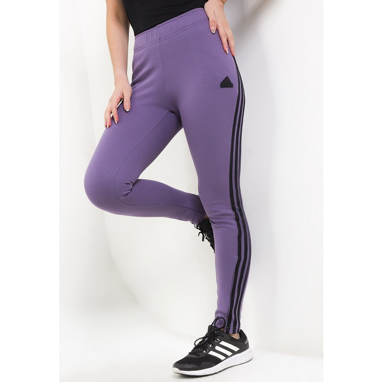 Celana Panjang ADIDAS Original Wanita Chinos High rise Branded Kasual future icons 3-stripes tracksu