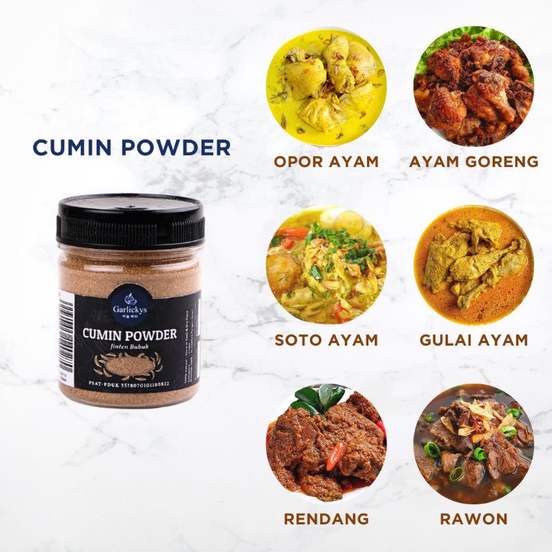 

GARLICKYS Jinten Bubuk 50gr / Jintan Bubuk / Cumin Powder