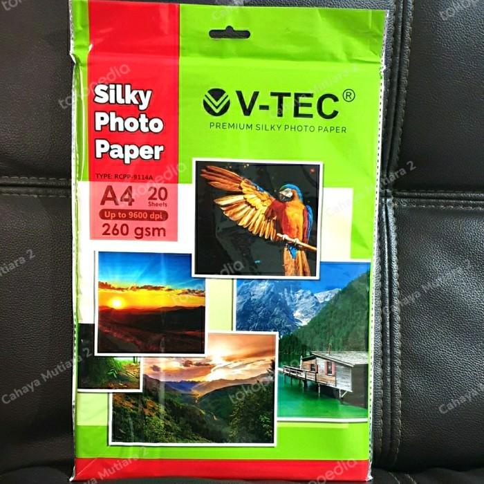 

TERLARIS - KERTAS FOTO/PHOTO PAPER V-TEC SILKY A4 260 GSM