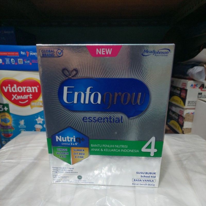Enfagrow Essential Tahap 4 Rasa Vanila Berat 800gram/ Essensial Enfagrow Tahap 4 Berat 800gr Rasa Va