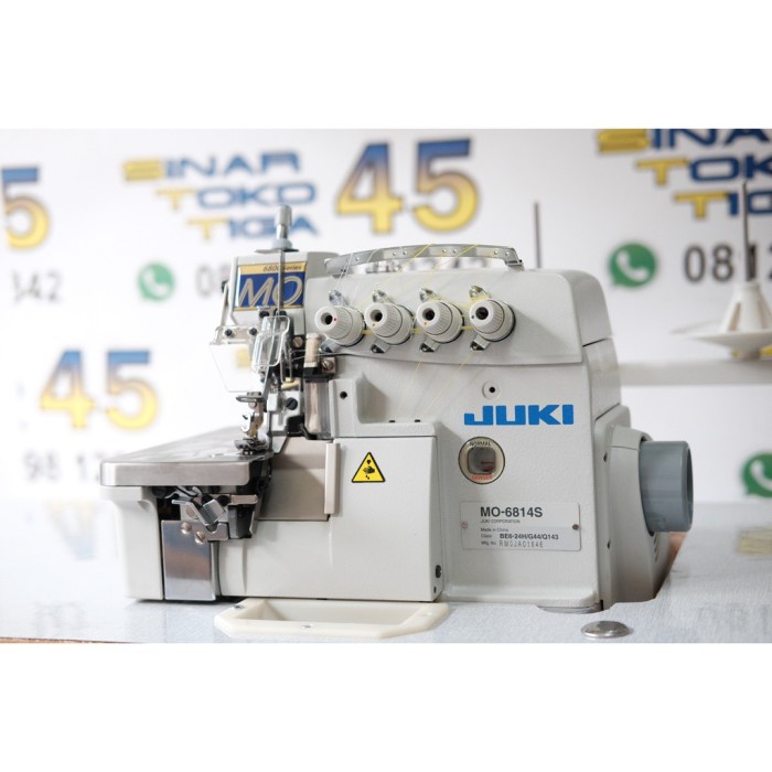 Mesin Jahit Obras Benang 4 Juki Mo6814S High Speed Industri