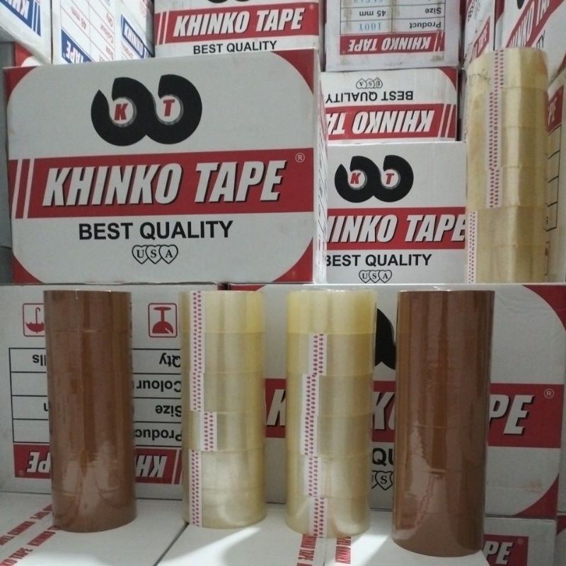 

6 PCS LAKBAN 2 INCHI 100 YARD X45 MM MERK KHINKOTAPE
