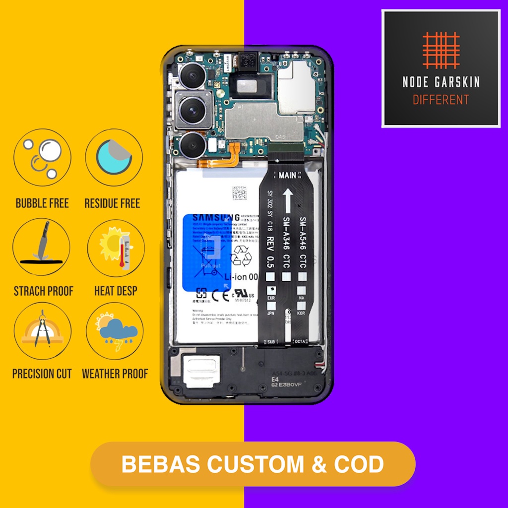 Garskin skin Samsung A54 Fullbody Atau Backonly - mesin teardown TDI