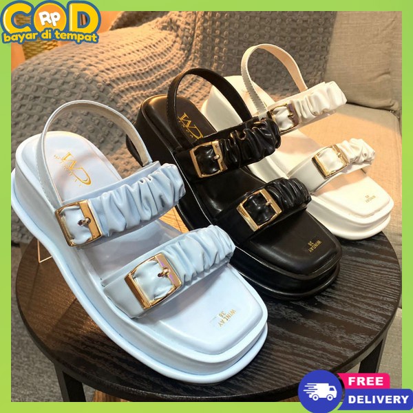 Sendal Keknian Terbaru Sendel Santai Cewek Import Widges Hak Tinggi Sndal Jepit Andal Wedges Murah K