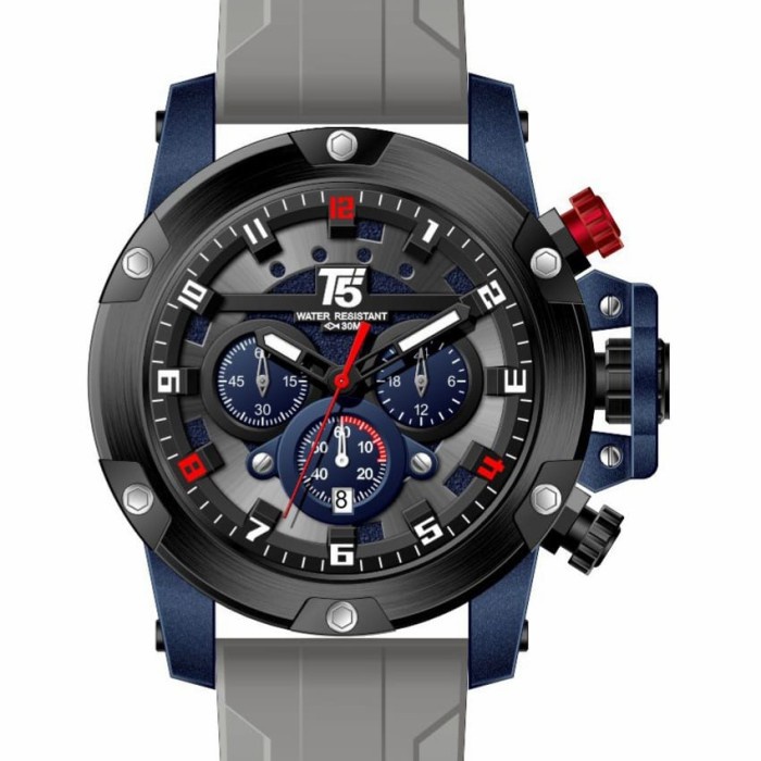 ✅New Ori Jam Tangan Pria Original T5 H 3913G Grey Black Blue Limited