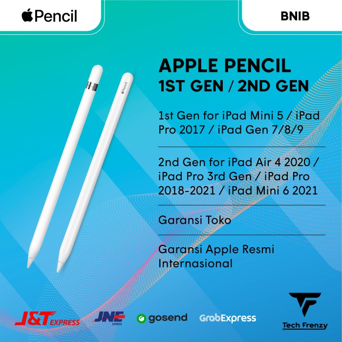Promo Apple Pencil 1St Gen / Apple Pencil 2Nd Gen Bnib Original