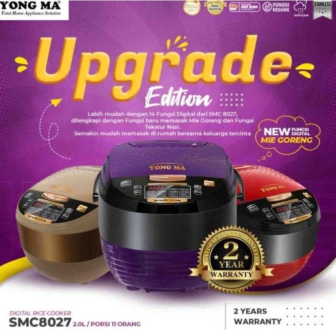 Yong Ma Smc-8027 Digital Rice Cooker Smc 8027 Smc8027 Affnian1940