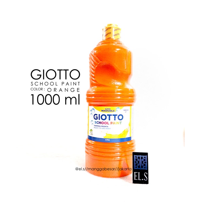 

Promo Giotto School Paint Orange 1000 Ml ( Cat Poster )