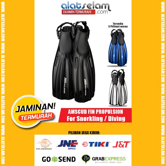 Promo Amscud Fin Propulsion / Kaki Katak Snorkling Diving / Fin Selam Murah