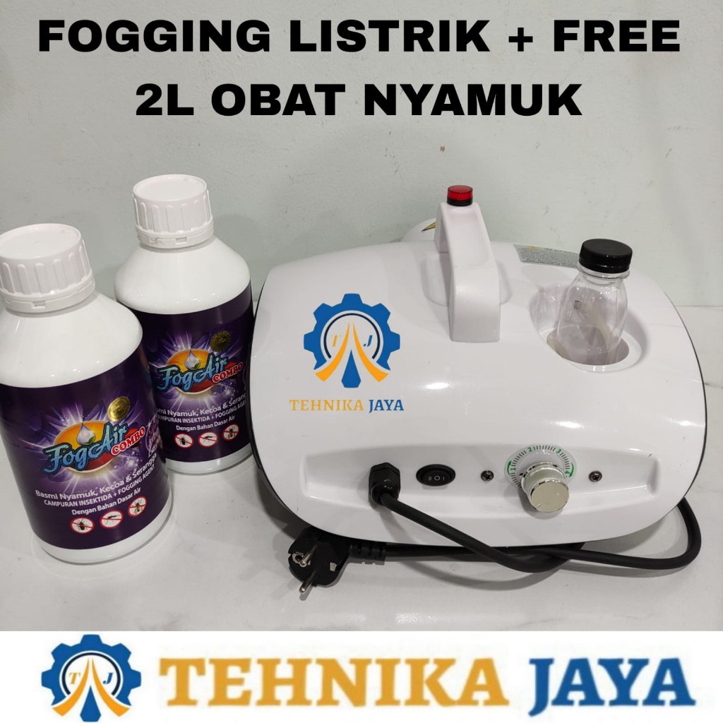 Mesin Fogging Nyamuk Listrik + Free 2L Obat Nyamuk Alat Semprot Nyamuk