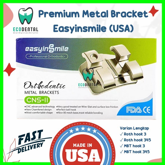 BEHEL METAL BRACKET ORTHODONTIC PREMIUM MADE IN USA CNC MINI ROTH MBT