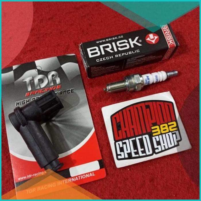 Paket Busi Brisk Copper Dop Cop Busi TDR Racing Vario 125 Vario 150 2