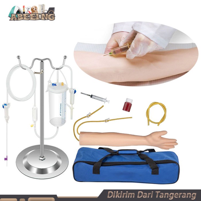 Ready Set Manekin Lengan Infus Silikon Manekin Phantom Alat Peraga