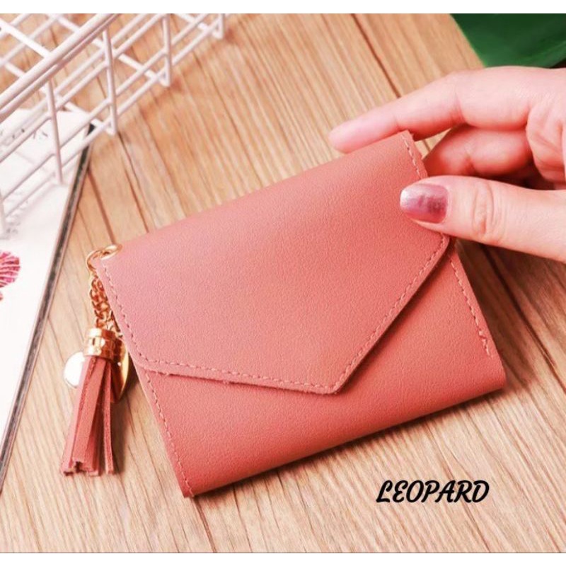 Dompet Miniso Simple Wallet Dompet Wanita Original Realpic Croco leather Dompet Lipat bisa Cod