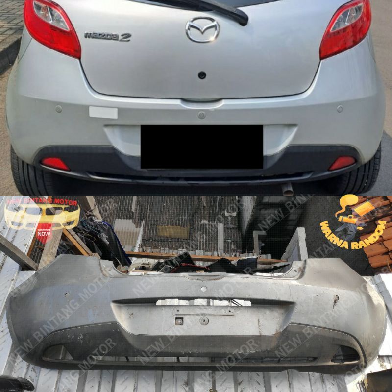Bumper belakang mazda 2 2010 2013 original