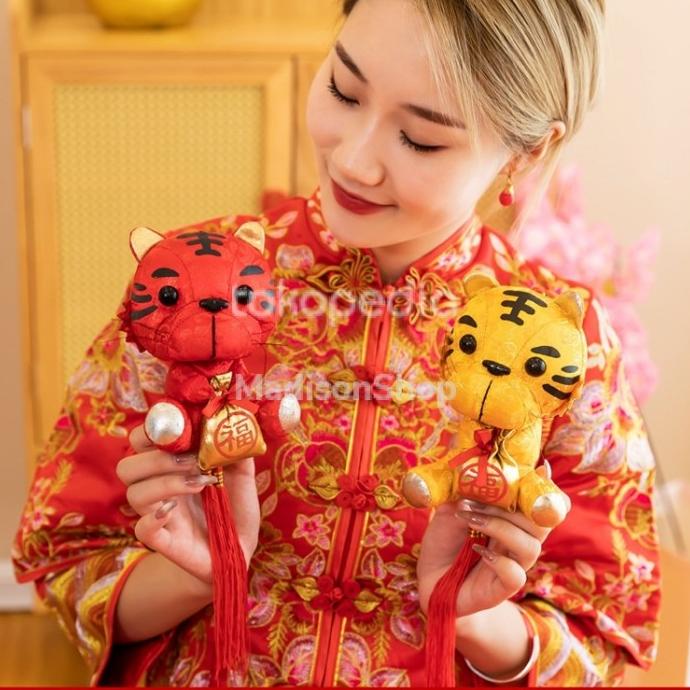 

Big Sale Sale Gantungan Imlek Boneka Macan 2022 Dekor Pohon Meihwa Boneka Tiger Original