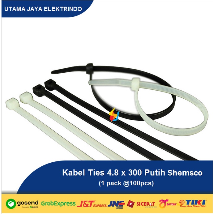 

Kabel Ties 30cm / 4.8 x 300cm SHEMSCO - KUAT - BERKUALITAS