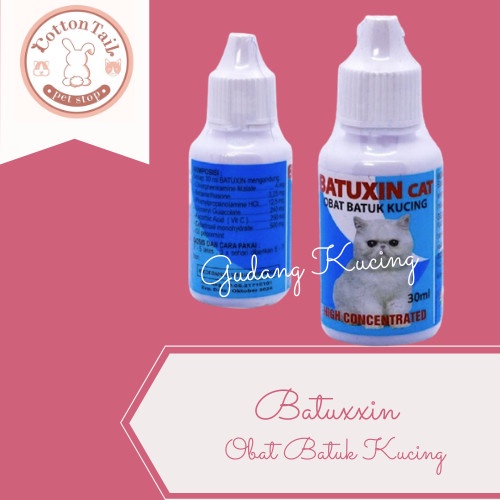 Batuxin Cat - Obat Batuk Kucing Sesaf Nafas Batuk Alergi Pilek