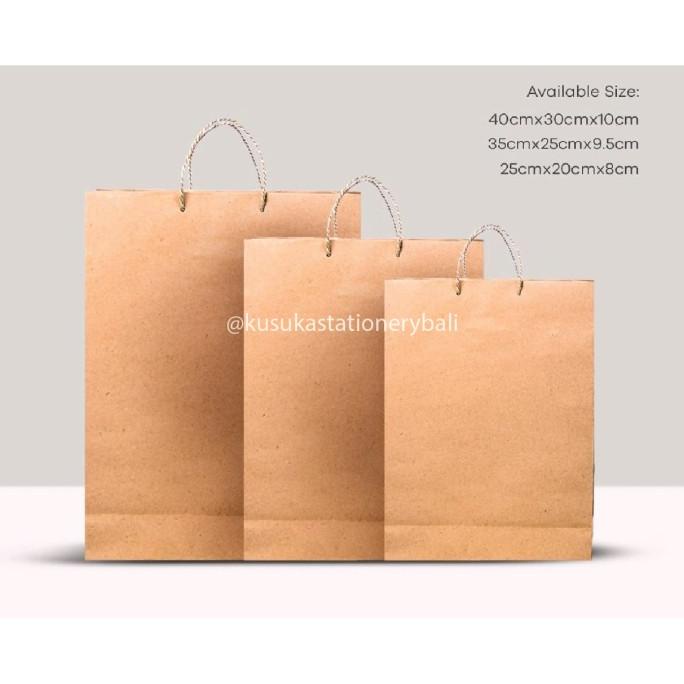

*:*:*:*:*] PAPER BAG/ TAS KERTAS/ KANTONG KERTAS KRAFT POLOS LUSIN