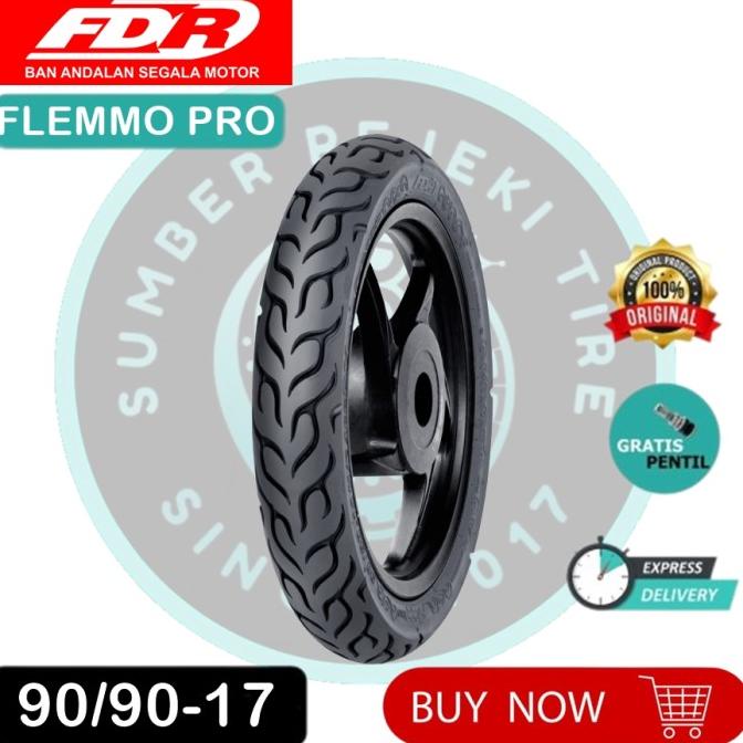 $$$$] Ban Motor FDR FLEMMO PRO 90/90-17 Tubeless Ban Motor Bebek Ring 17