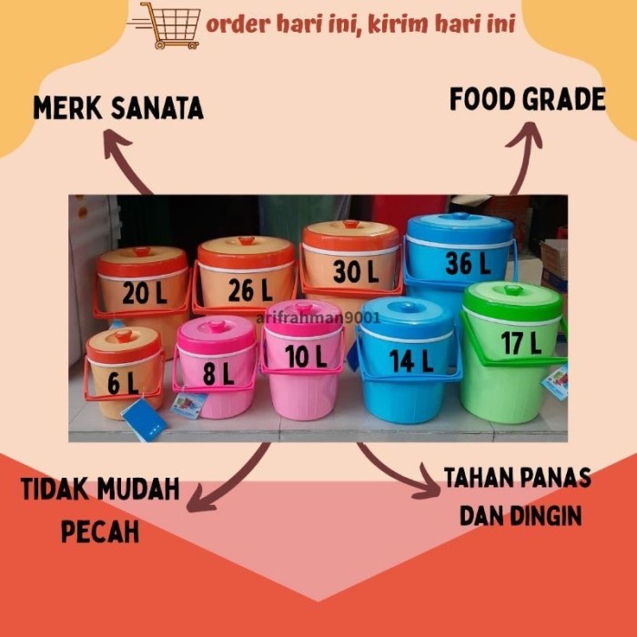 SANATA - THERMOS NASI/ICE TERMOS ES/NASI 6-8-10-14-17-20-26-30-36 L