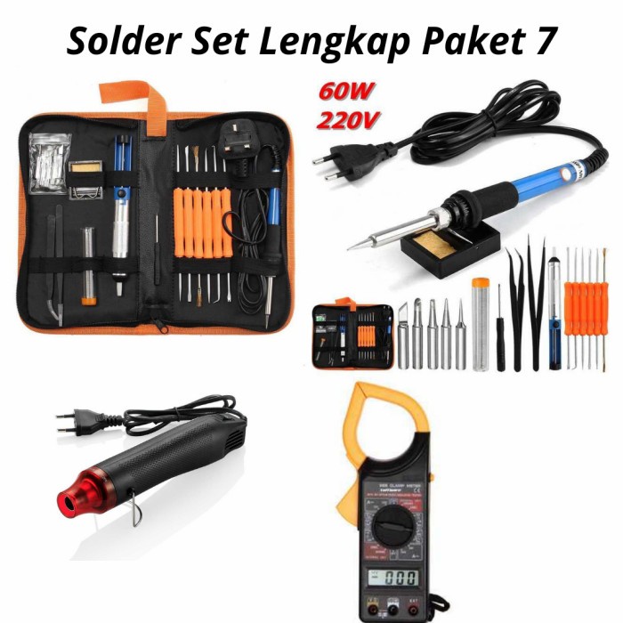 Promo Solder Listrik Solder Lengkap Solder Set Alat Servis Elektronik Terbaru