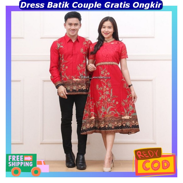 Dres Batik Wanita Modern Elegan Bj Bju Baj Sarimbit Import Premium Baju Couple Pasangan Kondangan Bu